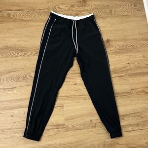 Athleta Black Stretch Lightweight Ribbed Sporty Jogger Pants‎ Brooklyn Jogger 6